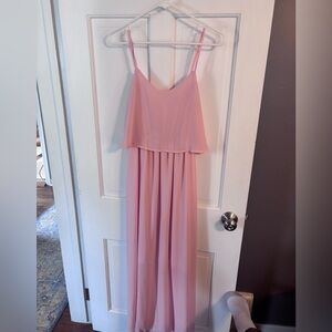 Pink Blush Maternity Spaghetti Strap Maxi Dress